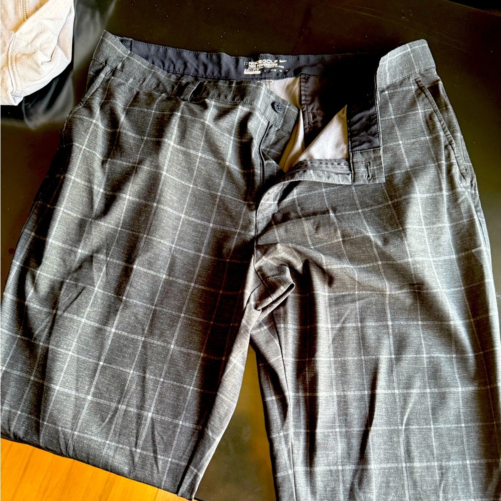 Nike Gray Plaid Men's golf pants